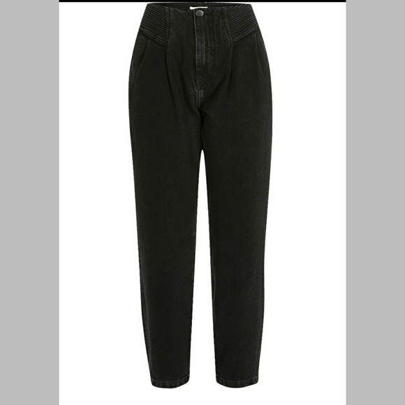 Black tapered high rise Jeans - Picture 4 of 4